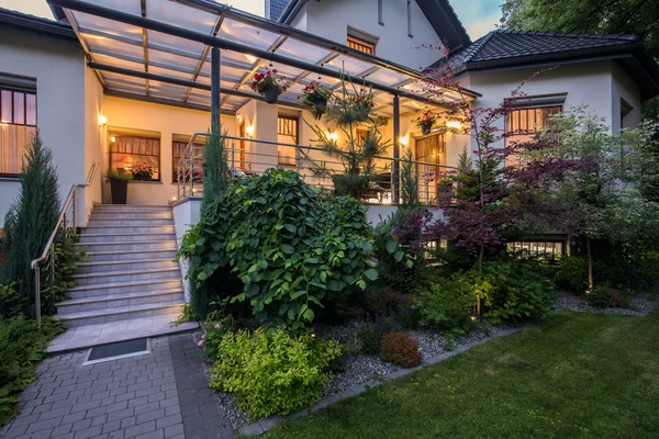 Luxury house with verandah — Stock Photo, Image