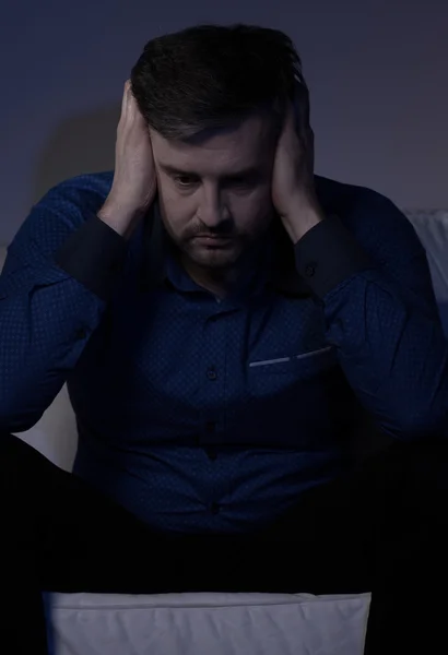 Man med depression — Stockfoto