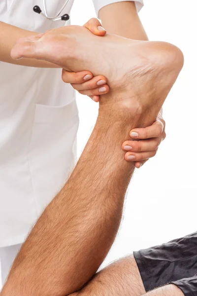 Patient with painful foot — Stock Photo, Image