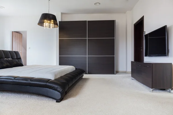 Ontwerper slaapkamer in mannelijke stijl — Stockfoto
