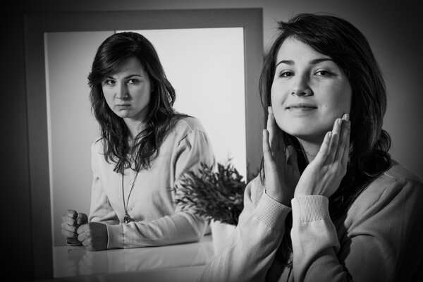 Full of complexes woman