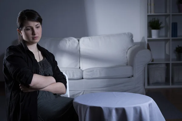 Trouble woman with depression — Stock Photo, Image