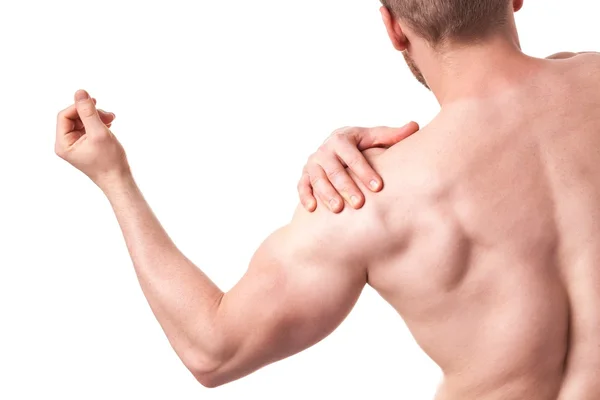 Man having pain of shoulder — Stock Photo, Image