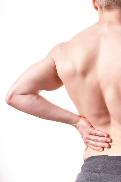 Smärta i nedre delen av ryggen — Stockfoto