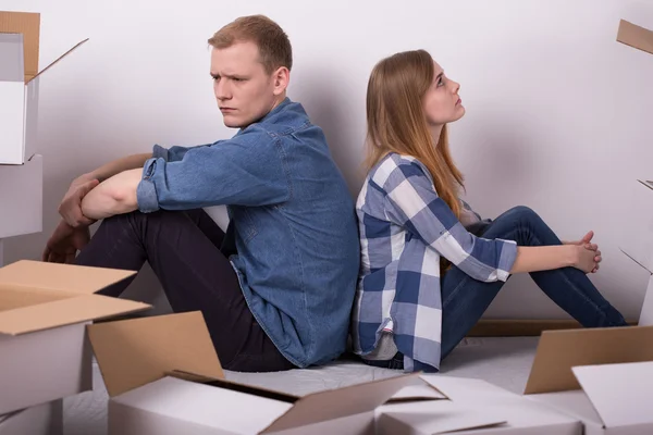 Lucha entre pareja — Foto de Stock