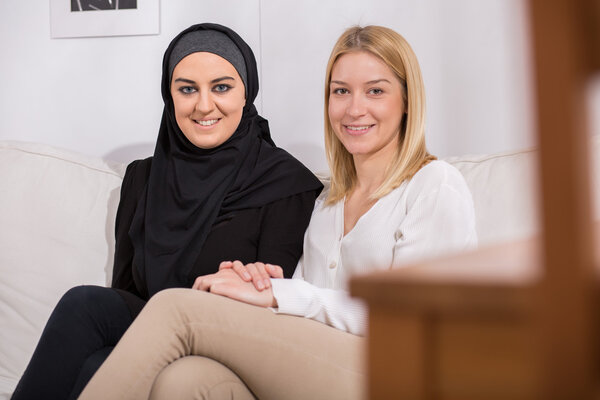 Two happy women