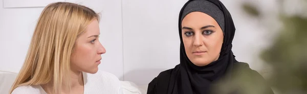 穆斯林妇女问题 — 图库照片