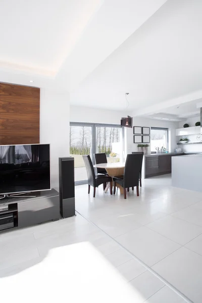 White dining area — Stock Photo, Image