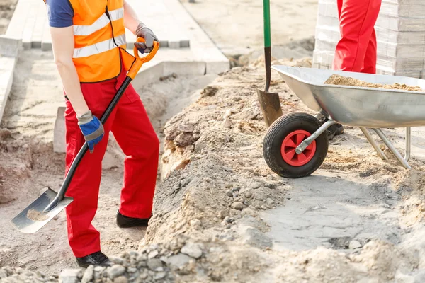 Primo piano del cantiere — Foto Stock