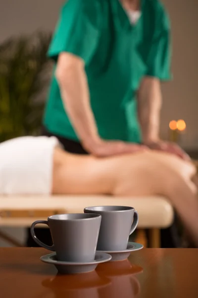 Salão de massagem com serviço extra — Fotografia de Stock