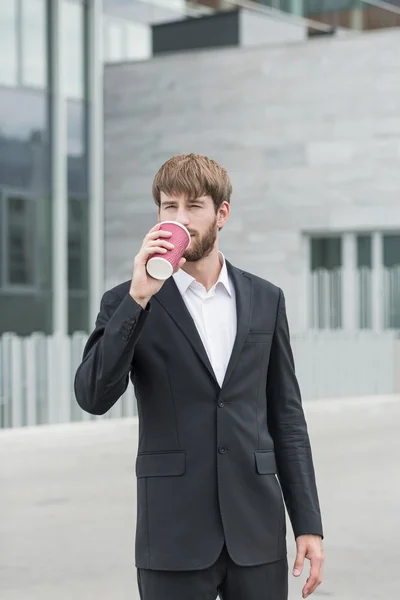 Schluck Kaffee — Stockfoto