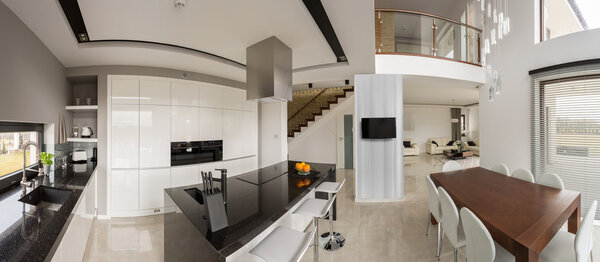 Kitchen and dining hall