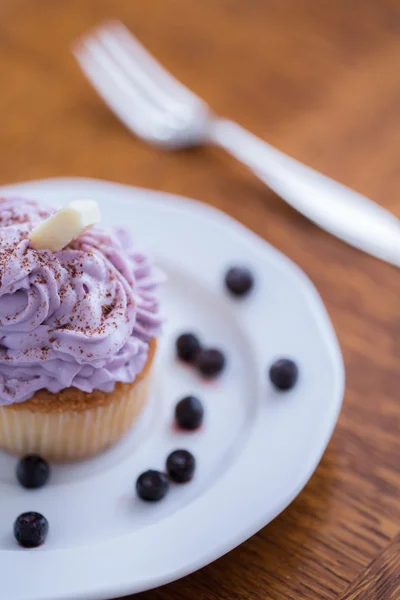 Yaban mersini ile yaz muffin — Stok fotoğraf