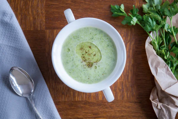 Deliziosa zuppa vegetariana — Foto Stock