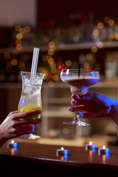 Close up of colourful drinks — Stock Photo, Image