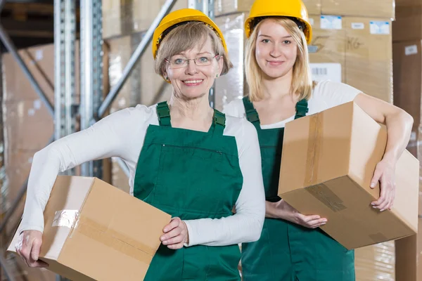 Contented female workers — Stock Photo, Image