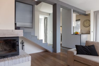 Tasarlanmış oturma odası iç