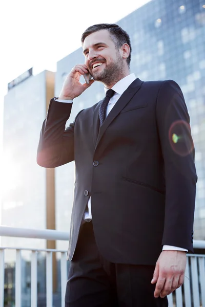 Successful enterpreneur making business — Stock Photo, Image