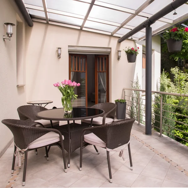 Cozy balcony — Stock Photo, Image