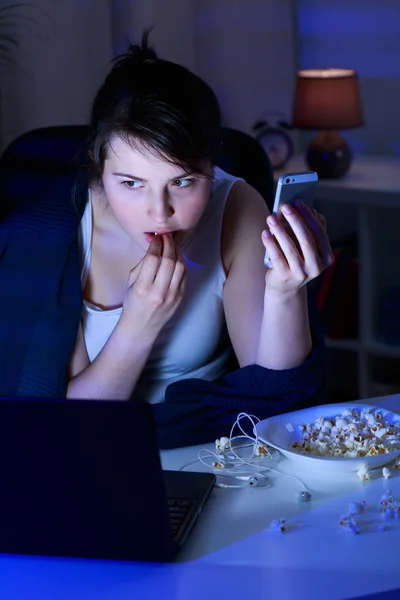 Contemporary addiction of youth — Stock Photo, Image