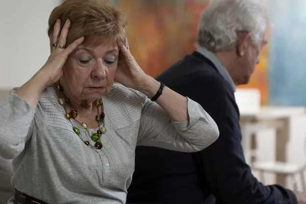 Heartbroken senior woman — Stock Photo, Image