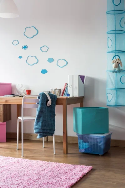 Homely room for schoolgirl — Stock Photo, Image