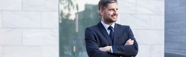 Attractive man in suit — Stock Photo, Image