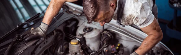 Automotive technician at work