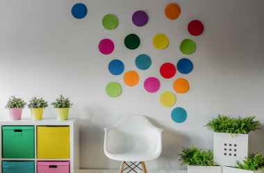 Çocuklar için rahat renkli Oda