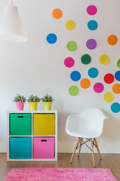 Разноцветная комната для детей — стоковое фото