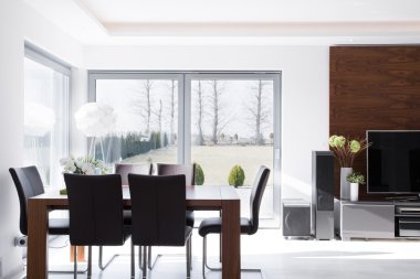 Minimalist modern yemek odası