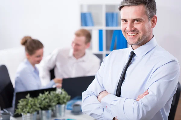 Positieve sfeer in office — Stockfoto