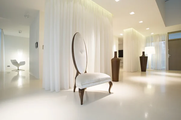 Bílé luxusní interiér — Stock fotografie