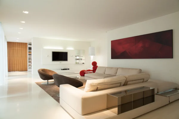 Contemporary living room design — Stock Photo, Image