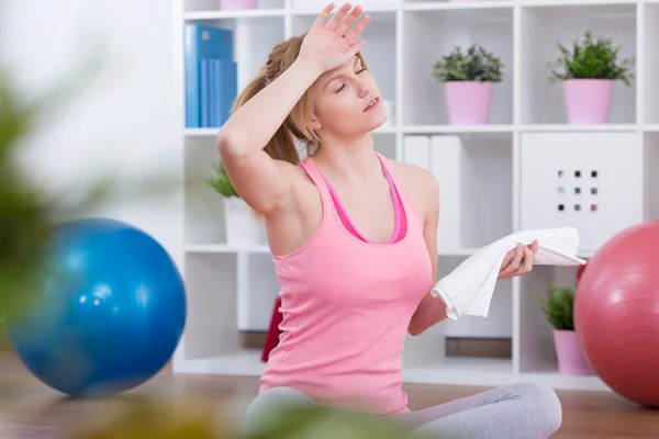 Müde nach dem Training — Stockfoto