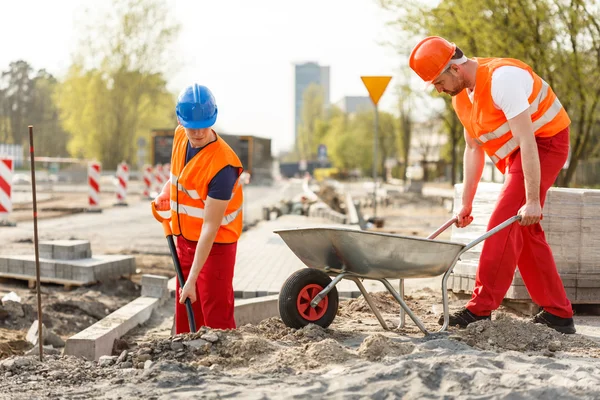 Nieuwe straat in de stad — Stockfoto