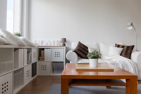 Wooden coffee table