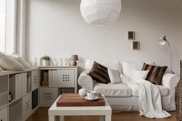 Solid white furniture — Stock Photo, Image