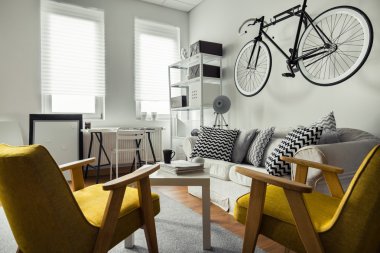 Duvarda asılı Bisiklet