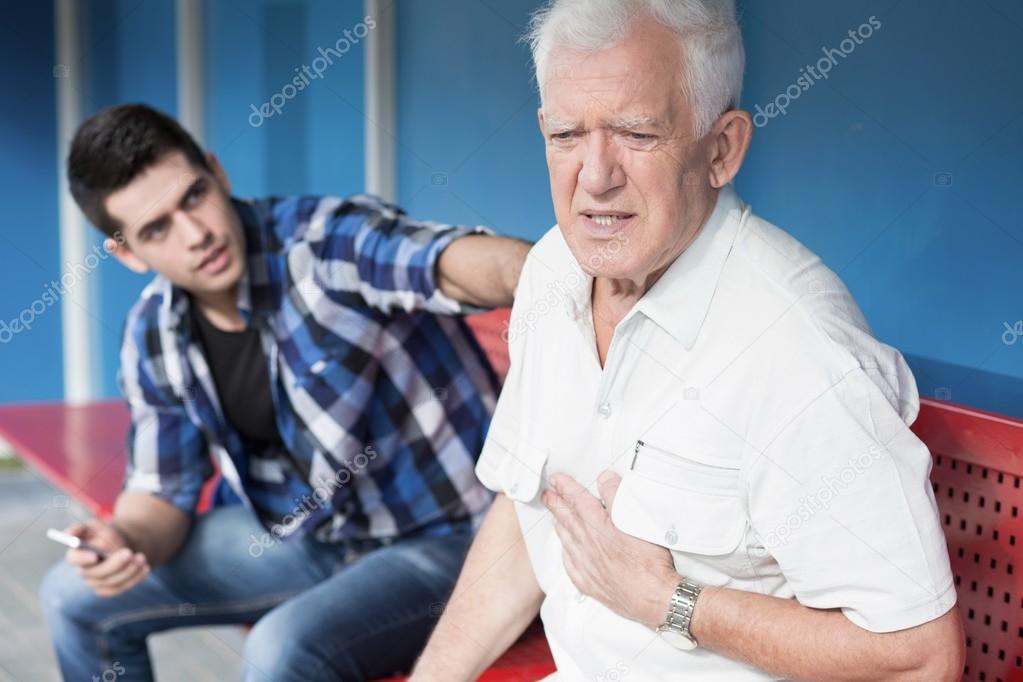 Retiree with chest pain