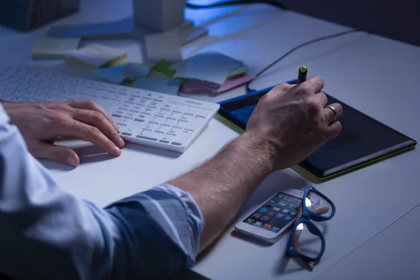 Man making a notes — Stock Photo, Image