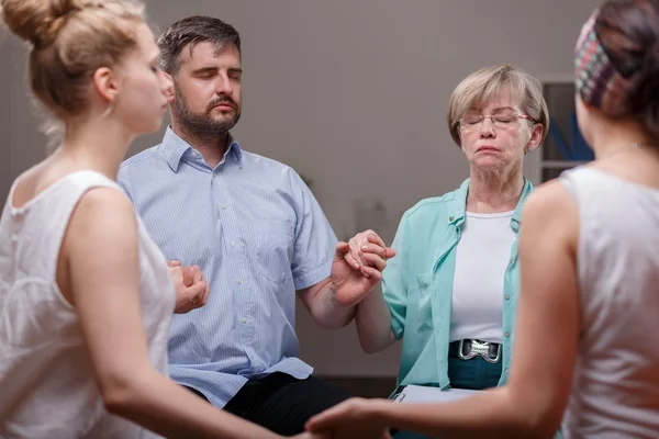 Support group during therapy — Stock Photo, Image