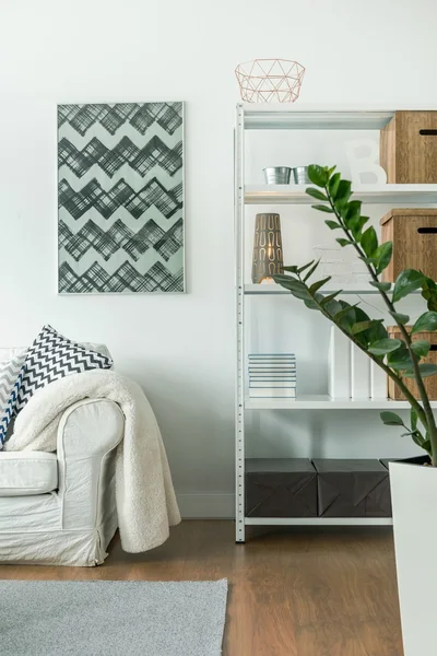 Decorações minimalistas no quarto — Fotografia de Stock