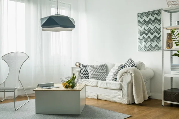 White living room idea — Stock Photo, Image