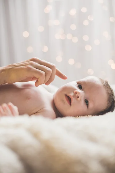 かわいい新生児子 — ストック写真