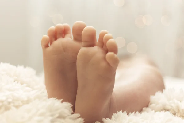 Mignon petit bébé pieds — Photo