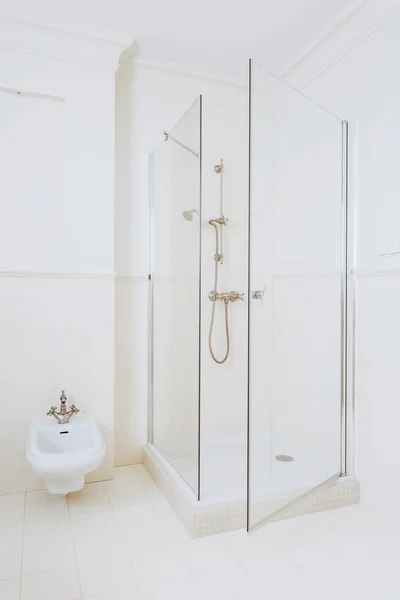 Modern high gloss shower — Stockfoto