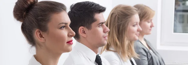 Lavoratori aziendali durante la formazione aziendale — Foto Stock