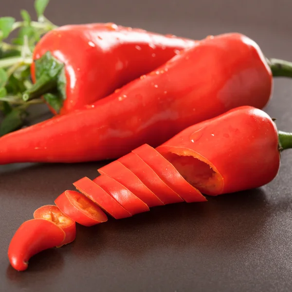 Közelkép a Chili paprika — Stock Fotó