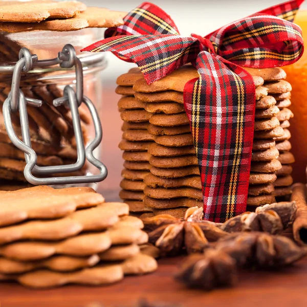 Hornear de Navidad, pan de jengibre — Foto de Stock